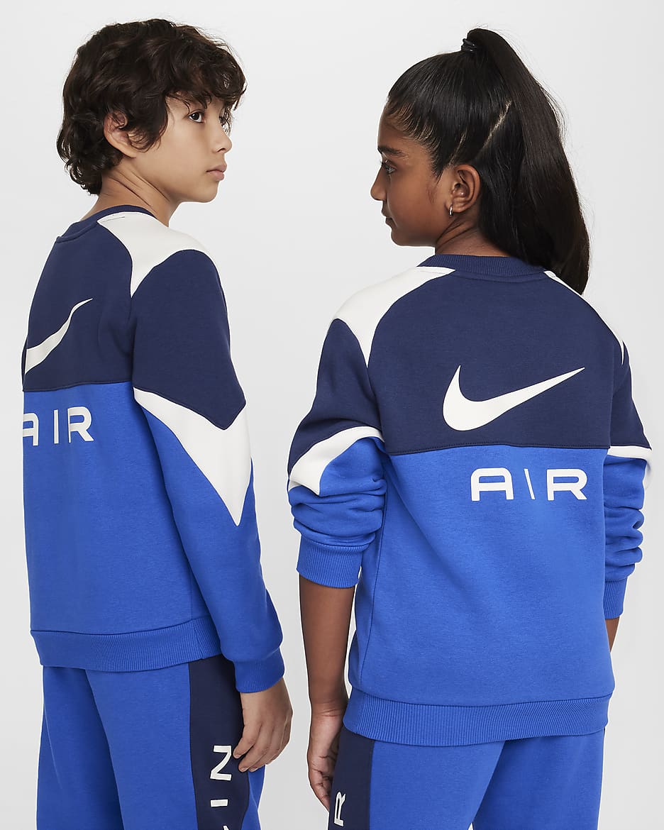 Nike junior air crewneck sweatshirt hotsell